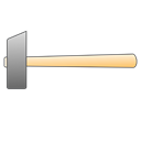 hammer, tool, repair, Build, sledgehammer, tools, instrument Black icon