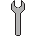 Wrench, repair, Maintenance, tools DarkGray icon