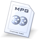 Mpeg, mpg, video AliceBlue icon