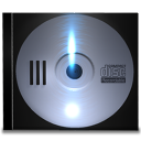 Cd, save, Disk, disc Black icon