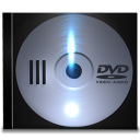 Audio, Dvd, disc Black icon