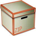 Box, Zip Silver icon