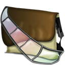 fichier, bagg, vid DarkOliveGreen icon