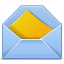 envelop, Letter, Email, Message, mail SkyBlue icon