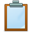 Clipboard PowderBlue icon