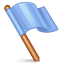 help, support, flag CornflowerBlue icon