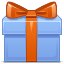 christmas, present, gift CornflowerBlue icon