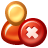 deleteuser Firebrick icon