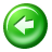 prev, Left, Back, Backward, Arrow, previous LimeGreen icon