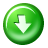 download, descending, Decrease, Down, fall, Descend LimeGreen icon