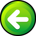 Backward, Back, prev, button, Left, previous YellowGreen icon