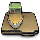 Boat DarkKhaki icon