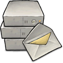 Server, mail DarkGray icon
