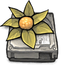Flower, drive DarkSlateGray icon