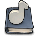 Book, music Silver icon