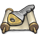 secure, script DimGray icon