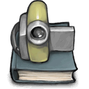 Camera, Book DarkSlateGray icon