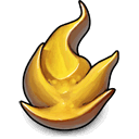 Statue, dusty, Flame, old Goldenrod icon