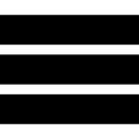 settings, setup, shapes, Bar, Options Black icon