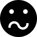 worried, confusion, Gestures, Emoticon, Confused, worry Black icon