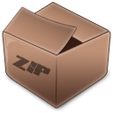 Zip RosyBrown icon