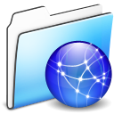 Folder, smooth, network RoyalBlue icon