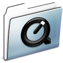 quicktime, Folder, Graphite, smooth Black icon