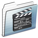 old, Graphite, Folder, stripe, video, movie, film DarkSlateGray icon