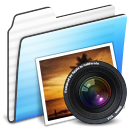 Aperture, picture, image, Folder, stripe, pic, photo DarkSlateGray icon