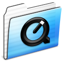 Folder, quicktime, stripe Black icon
