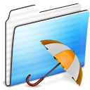 Folder, stripe, backup LightSkyBlue icon