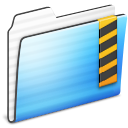security, Folder, stripe LightSkyBlue icon