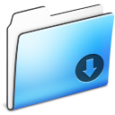 drop, smooth, Folder LightSkyBlue icon