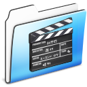 old, smooth, video, movie, Folder, film DarkSlateGray icon
