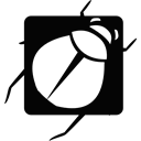 Logo, social network, social media, website, logotype Black icon