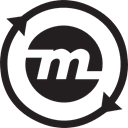 Logo, website, logotype, social media, social network Black icon