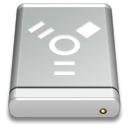 gray, Firewire, drive Silver icon