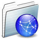 network, Graphite, stripe, Folder RoyalBlue icon