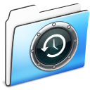 Folder, smooth, timemachine Black icon