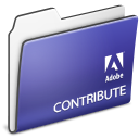 Folder, adobe, Contribute DarkSlateBlue icon