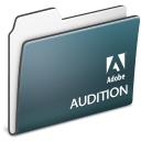 Audition, Folder, adobe DarkSlateGray icon