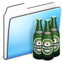 smooth, beer, Folder LightSkyBlue icon