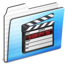 movie, Folder, film, video, stripe Black icon
