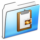 smooth, Clipboard, Folder Black icon