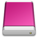 drive, pink MediumVioletRed icon