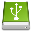 green, drive, Usb OliveDrab icon