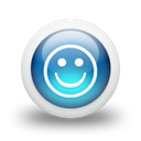 glossy, Orb, Blue Black icon