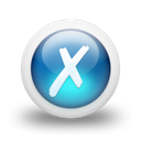 Orb, glossy, Blue Black icon