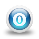 glossy, Blue, Orb Black icon