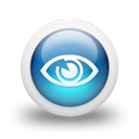 glossy, Blue, Orb Black icon